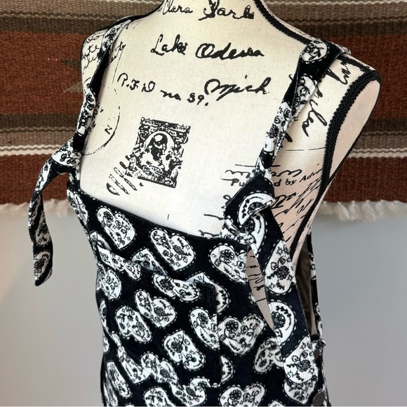 Lucy & Yak Mini Pini Corduroy Heart Print Dress - Picture 6 of 12